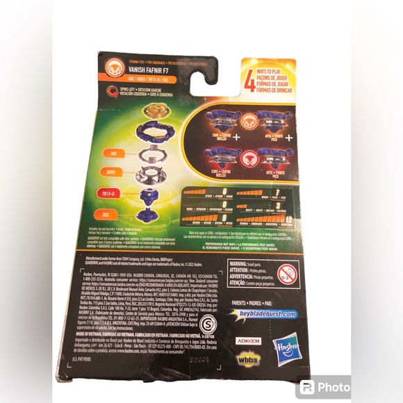 Beyblade Burst Quad Drive 4 in 1 / Vanish Fafnir F7 / spinning top starter pack - Picture 2 of 2